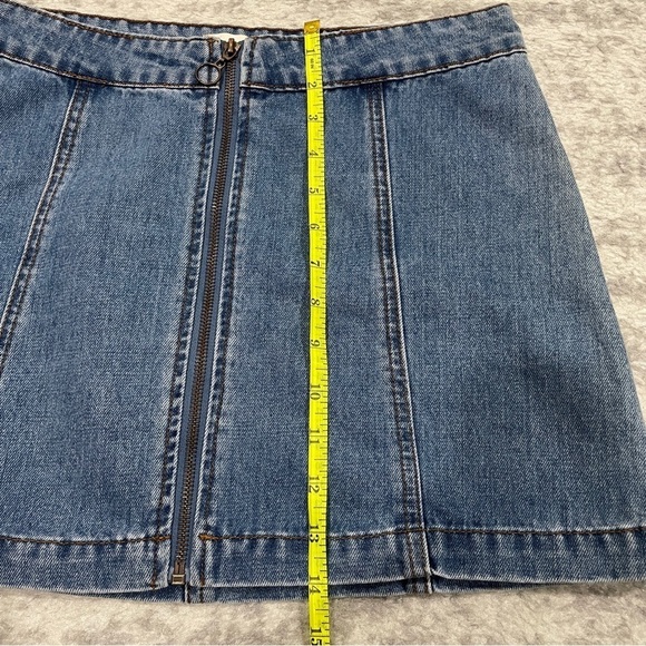 Altar'd State Zipper Denim Mini Skirt - Picture 8 of 8